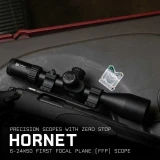 Hornet 6-24x50 FFP Rifle Scope with One Piece Scope Mount Optics Monstrum