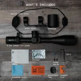 Hornet 6-24x50 FFP Rifle Scope with One Piece Scope Mount Optics Monstrum