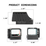 Monstrum Nitro V2 ERD | Enclosed Pistol Red Dot w/ 3 MOA Dot - RMSc Footprint Red Dots Monstrum
