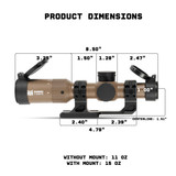 Banshee Micro 1-6x20 LPVO Rifle Scope Optics Monstrum