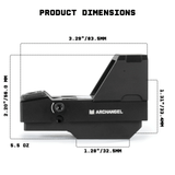Archangel Open Reflex Dot Sight for Rifles and Long Guns with Shake Awake