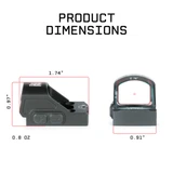 Monstrum Nitro Pistol Red Dot w/ 3 MOA Dot | RMSc - V4 Rounded Hood Best-Selling Items Monstrum