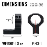 Savage 93/93R17 Scope Rings | 1 Inch Diameter Mounts Monstrum