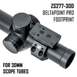 7075 Low Profile Piggyback Red Dot Ring Mount for Rifle Scopes | 30mm 30mm Scope Rings/Mounts Monstrum