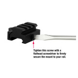 Low Profile Picatinny Red Dot Sight Riser Mount with Quick Release Accessories Monstrum