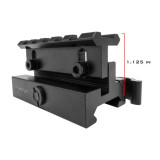 Monstrum Tactical Lockdown Series Adjustable Height Riser Mount with Quick Release | 5 Slot/2.5 inch Accessories Monstrum