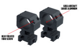 1 inch Adjustable Height Scope Rings