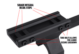 Slim Profile Series Offset Picatinny Scope Mount - 30mm