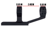 H-Series V2 Hollow Frame Offset Cantilever Picatinny Scope Mount - 30mm 30mm Scope Rings/Mounts Monstrum
