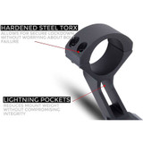 H-Series Offset Picatinny Scope Rings | 30mm Diameter