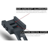 H-Series Offset Picatinny Scope Rings | 30mm Diameter