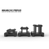 Lockdown Series V3 Lightweight Riser Mount | 5 Slot Mounts Monstrum