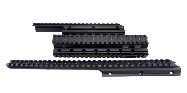 Saiga 12/20 Gauge Shotgun Quad Rail - Black