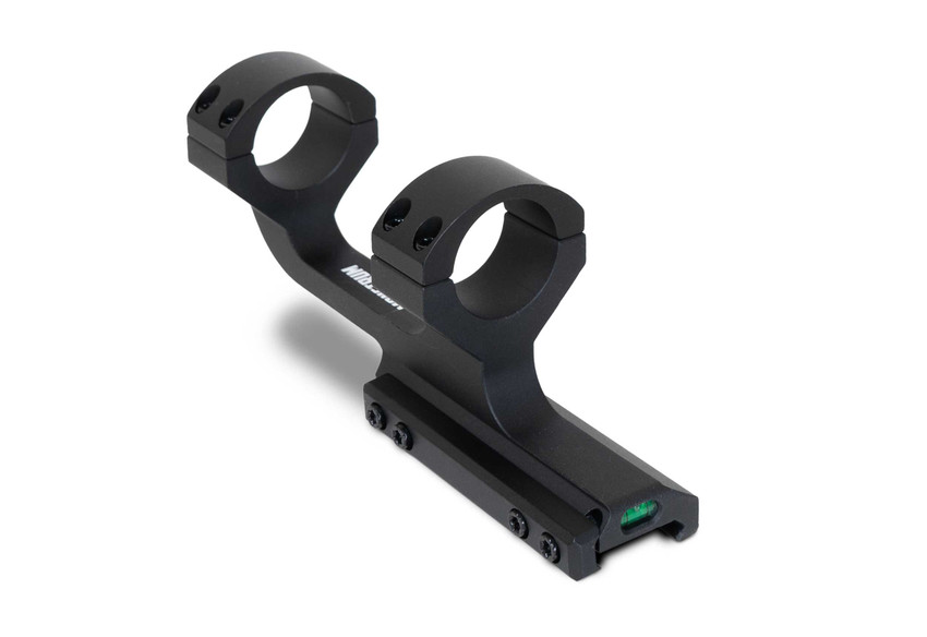 Slim Profile Series Offset Picatinny Scope Mount with Integrated Level - 1in Slim Profile Series Offset Picatinny Scope Mount with Integrated Level - 1in