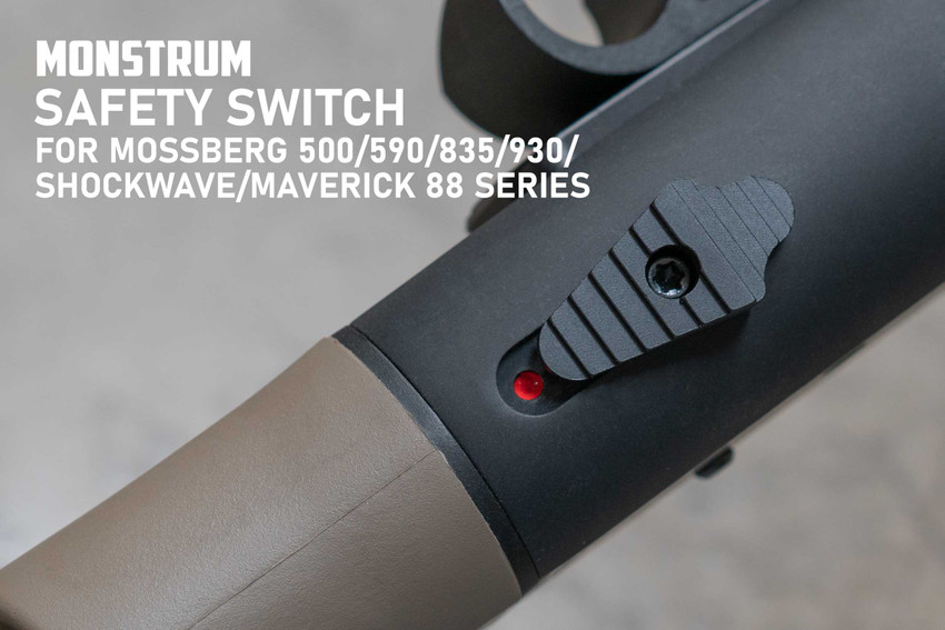 Monstrum Replacement Safety Switch for Mossberg 500/590/835/930/Shockwave/Maverick 88 Series Shotgun 