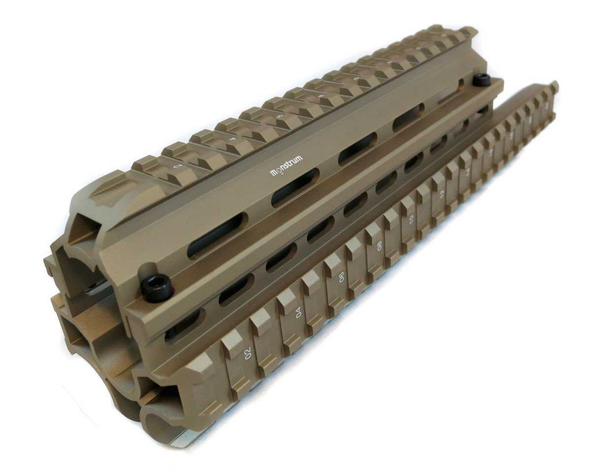 Saiga 7.62/5.45/.223 Rifle Quad Rail - Flat Dark Earth Saiga Monstrum Saiga 7.62/5.45/.223 Rifle Quad Rail - Flat Dark Earth Saiga Monstrum