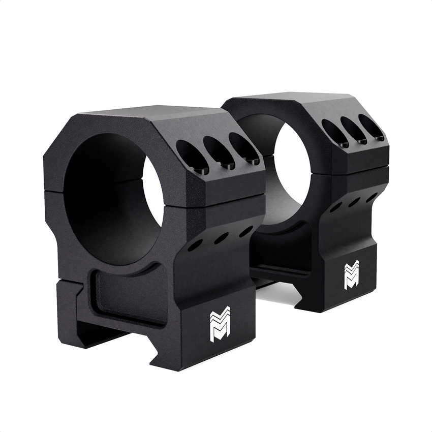 Deadlock 1in Scope Rings, 0.80" - 1.20" high, 1in diameter, Precision Scope Rings from Monstrum