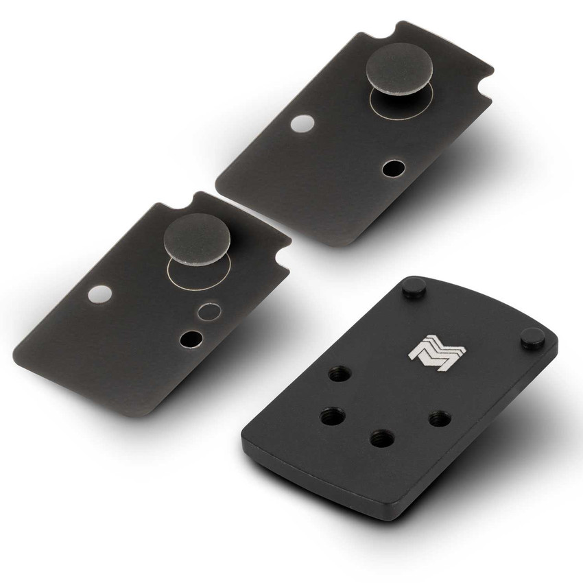 Red Dot Mounting Plate for Glock 17/19 Dovetail Rear Sight Slide Pistols | Compatible with RMR Footprint | includes RMR Bottom Sealing Plate Accessories Monstrum Red Dot Mounting Plate for Glock 17/19 Dovetail Rear Sight Slide Pistols | Compatible with RMR Footprint | includes RMR Bottom Sealing Plate Accessories Monstrum