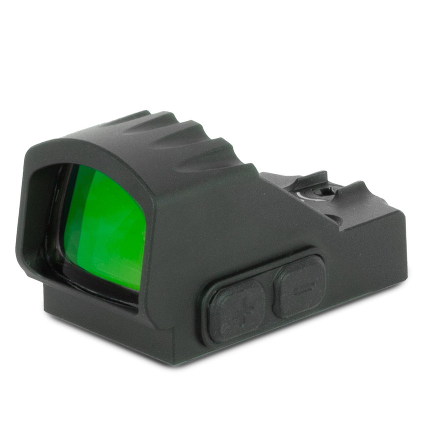 Monstrum Nitro+ Pistol Red Dot w/ 3 MOA Dot | RMR with Rear Backup Sights- V3 Ridged Hood
