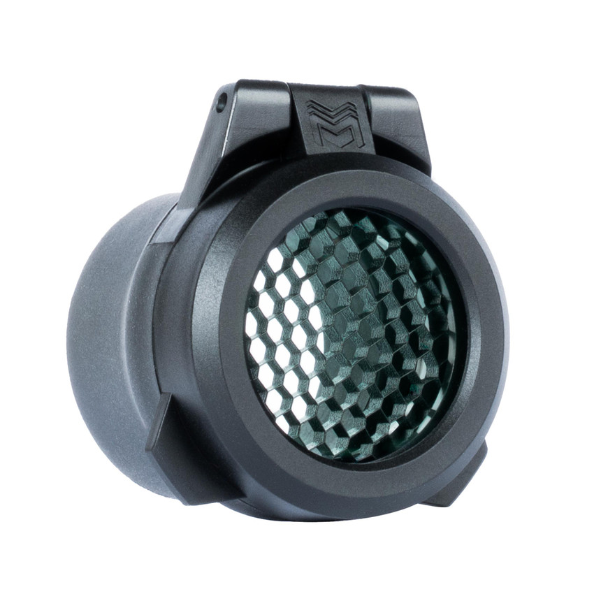Monstrum Tactical Flip-Up Rifle Scope Lens Cover with Attachable