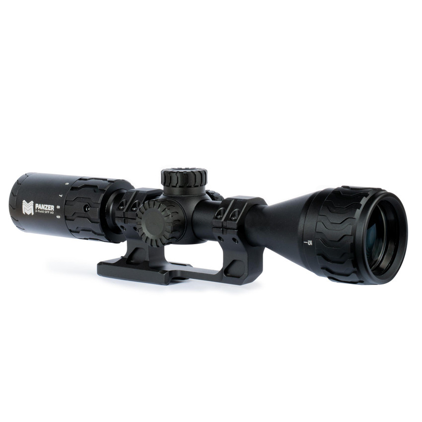 Panzer 3-9x40 SFP MPVO Rifle Scope with Adjustable Objective Optics Monstrum Panzer 3-9x40 SFP MPVO Rifle Scope with Adjustable Objective Optics Monstrum