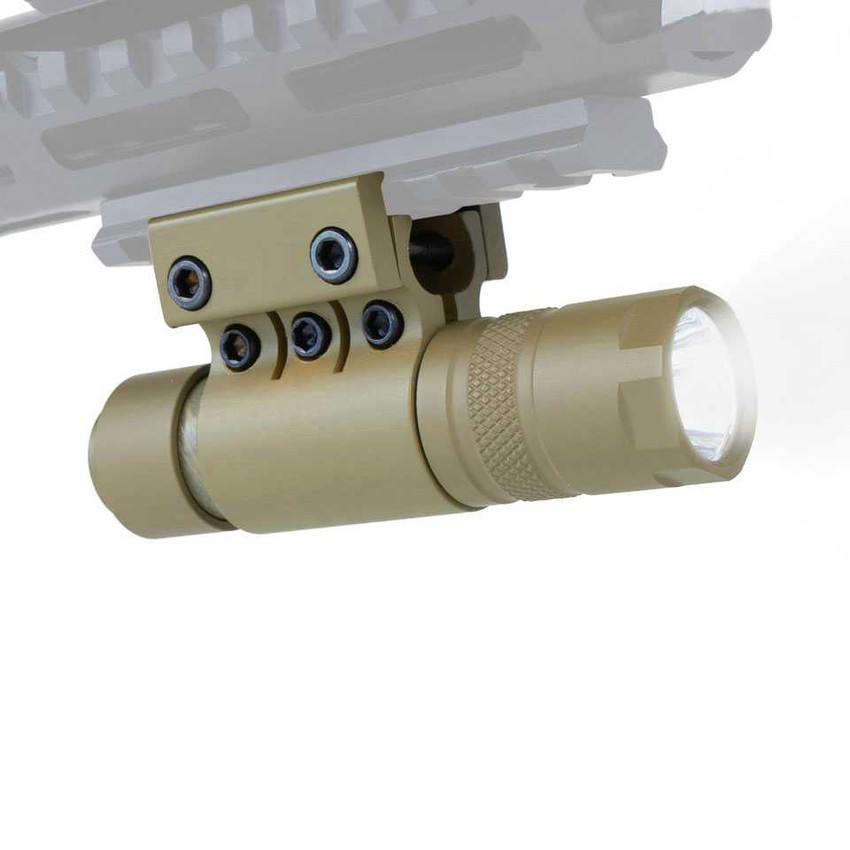 Compact 90 Lumen LED Flashlight - FDE Top Scopes Monstrum Compact 90 Lumen LED Flashlight - FDE Top Scopes Monstrum