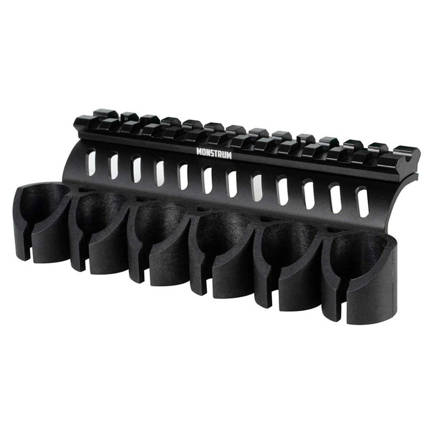 Mossberg 20-Gauge Shell Carrier with Picatinny Rail Mount - 500/590/Shockwave New Items Monstrum Mossberg 20-Gauge Shell Carrier with Picatinny Rail Mount - 500/590/Shockwave New Items Monstrum