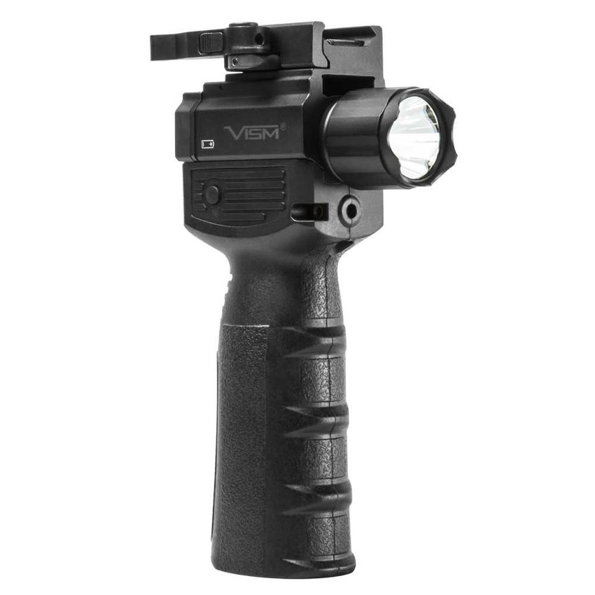 Picatinny Vertical Fore Grip/Flashlight Combo w/ Strobe & Green Laser Picatinny Vertical Fore Grip/Flashlight Combo w/ Strobe & Green Laser