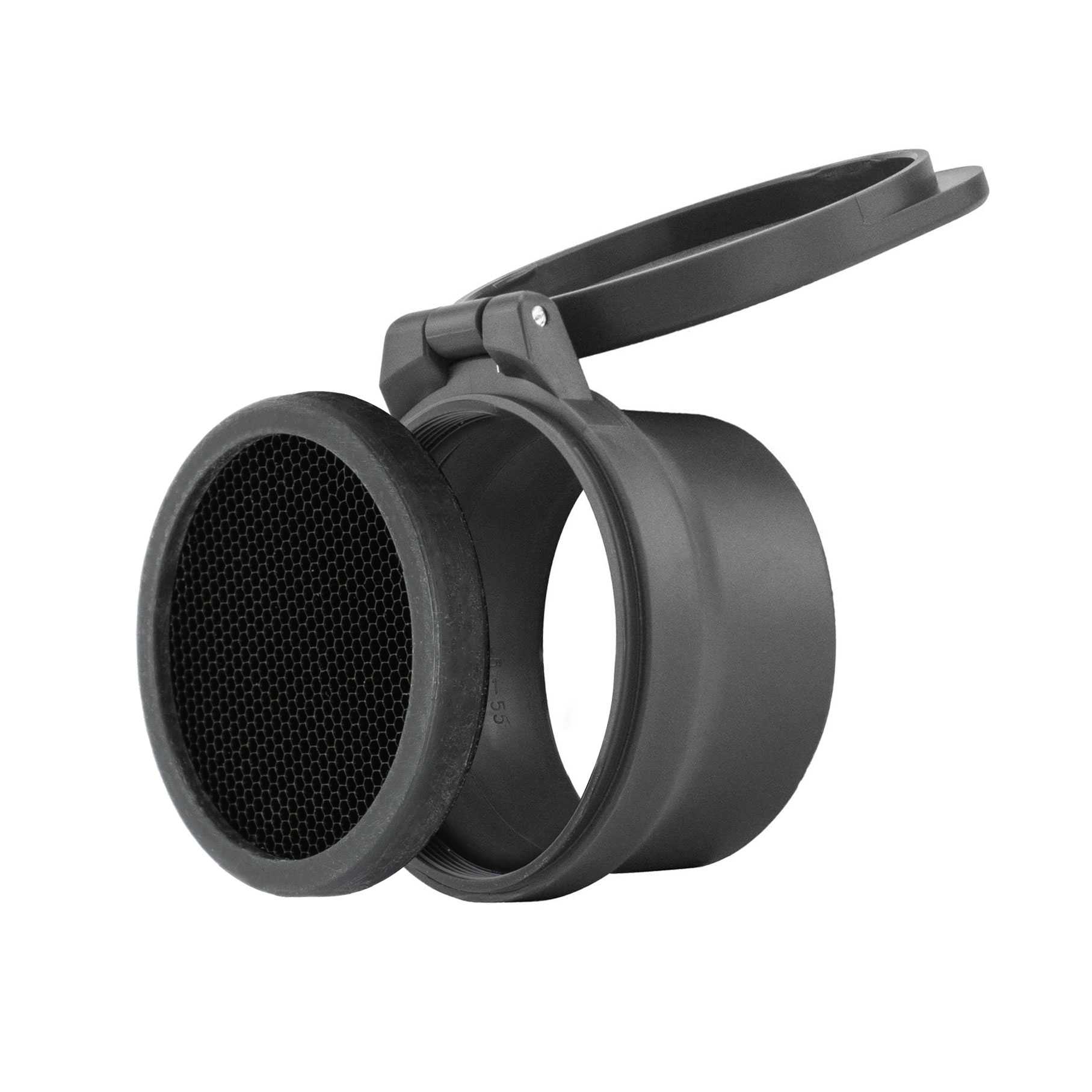Monstrum Tactical Flip-Up Rifle Scope Lens Covers w/ Honeycomb