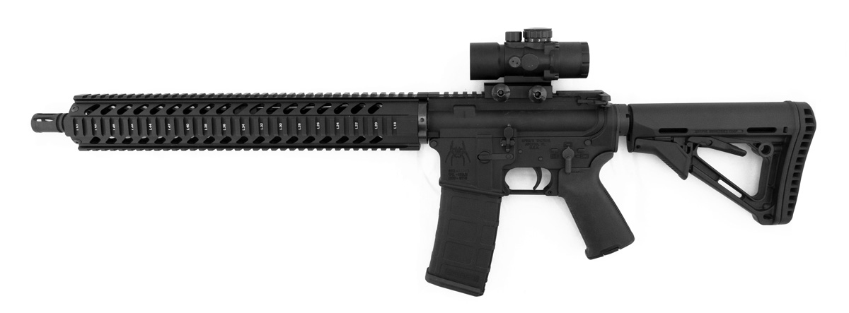 Monstrum Tactical S330P Prism Scope on AR-15 Rifle