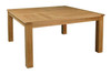 large sqaure teak table with thick legs