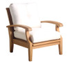 Teak Club chair with very comfortable cushions.