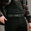 Shield Arms Apogee Belt by Boxer - Black Buckle & Gray Strap