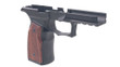 Sharps 365 Improved Grip Module G2 for Sig P365 XMacro  (No Manual Safety Cut) - Black with Brazilian Cherry Grips