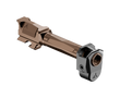 angled right side view Radian Afterburner Ramjet for Glock 43 Bronze