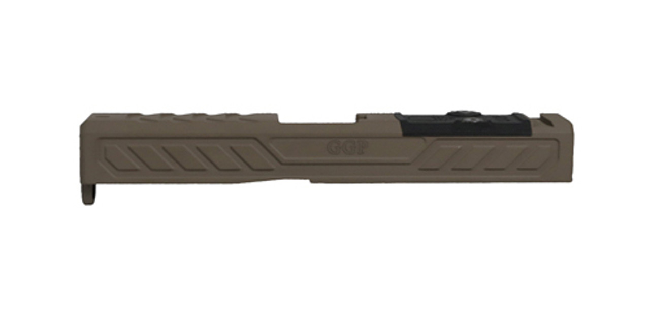 Grey Ghost Precision GGP-19 Stripped Slide for Glock 19 Gen 5 - Version 6 - Flat Dark Earth