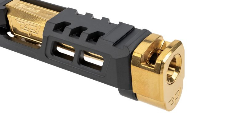 Zaffiri Precision Threadless Compensator for Sig P365 - TiN (Gold