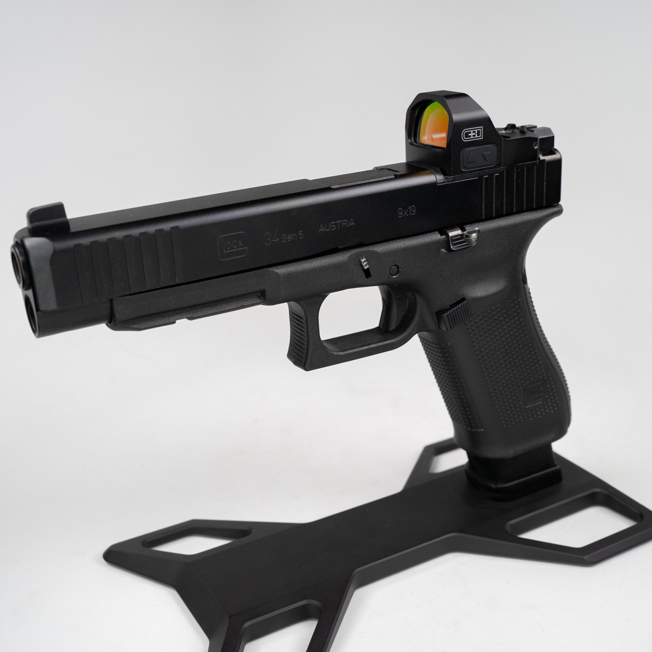 C&H Precision EDC XL Red Dot Pistol Sight Optic Left Angle on Glock