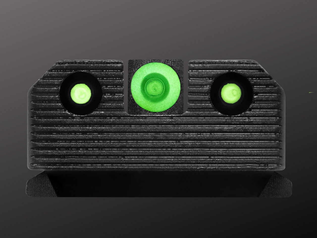 XS Sights R3D 2.0 Tritium Night Sights for Smith & Wesson M&P & M2.0 Shield, Shield Plus & Shield Optic Ready - Green Front