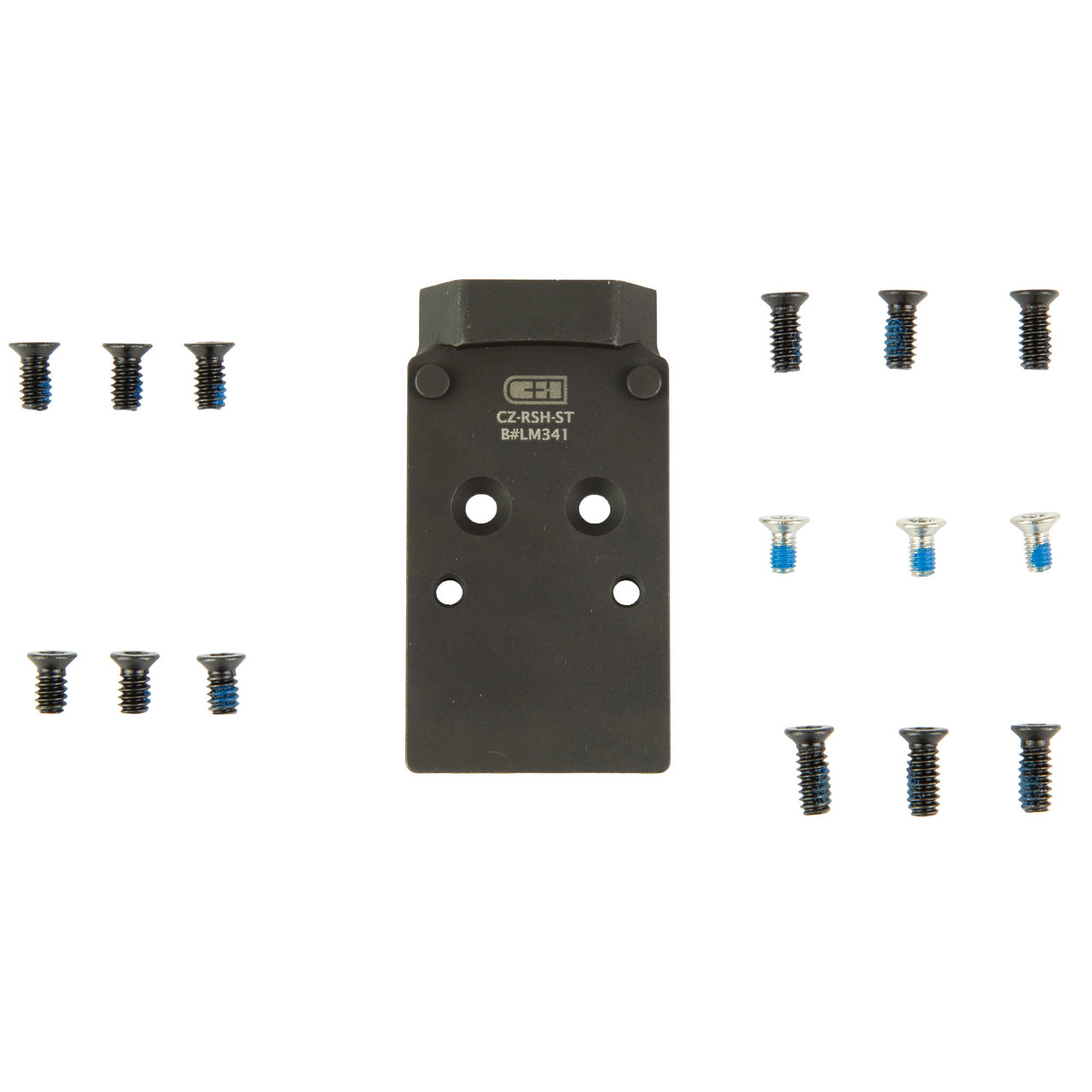 CHPWS Red Dot Optic Adapter Plate (Steel) - CZ P-10 to Trijicon RMR / SRO / Holosun 407C / 507C / 507Comp / 508T / C&H EDC-XL / COMP