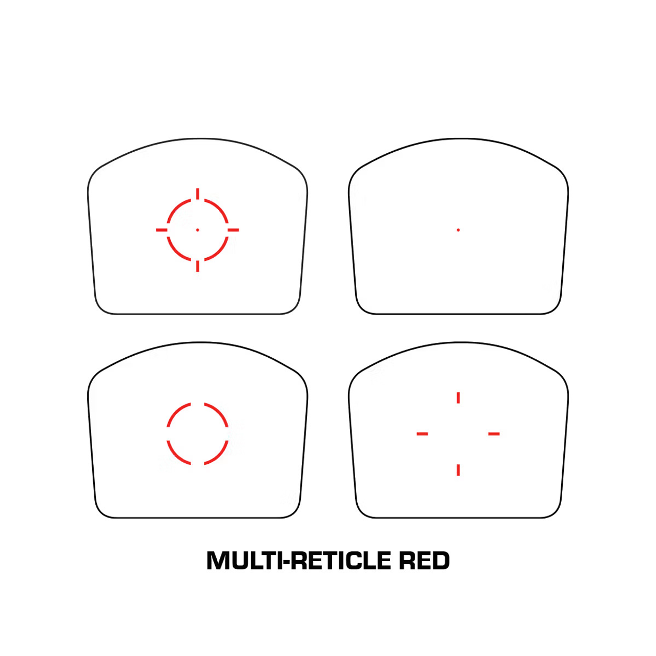 Swampfox Justice II red dot sight pistol optic multi reticle red