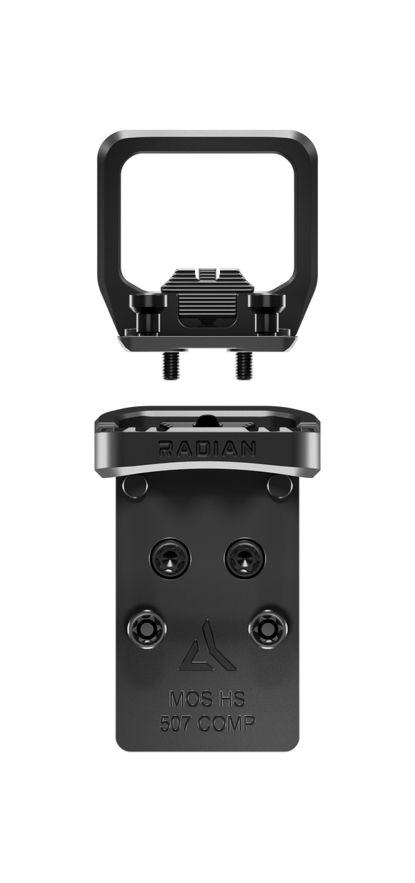 Radian Guardian + Six - Optic Mount & Guard with Backup Sights - Glock MOS with Holosun 507COMP