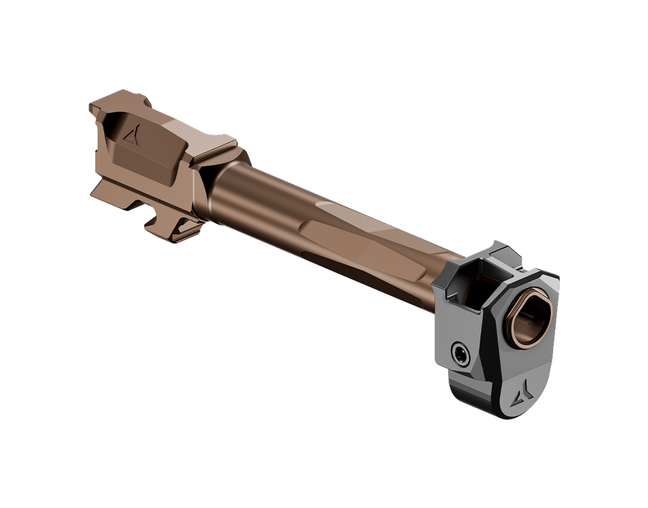 Radian Afterburner Ramjet for Glock 48 Bronze angled right side view