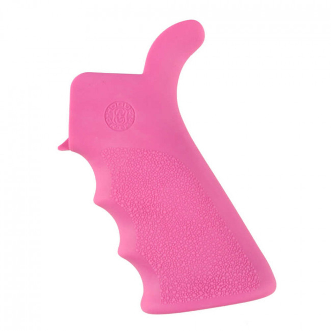 Hogue AR-15 OverMolded Rubber Grip Beavertail with Finger Grooves - Pink