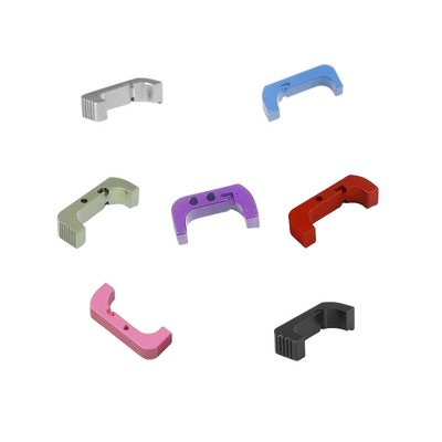 RYG Extended Length Magazine Releases for Glocks 43 Pink Purple Chrome OD Green Blue Red RYG Extended Length Magazine Releases for Glocks 43 Pink Purple Chrome OD Green Blue Red