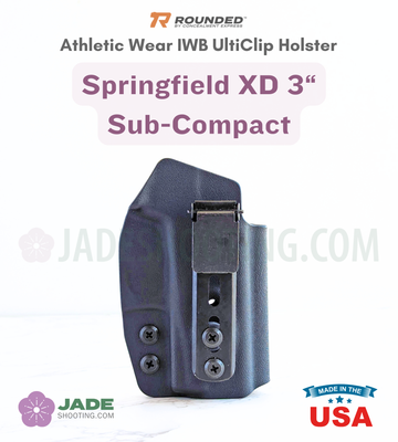 Rounded Athletic Wear UltiClip IWB Holster - Springfield XD 3" Subcompact Rounded Athletic Wear UltiClip IWB Holster - Springfield XD 3" Subcompact