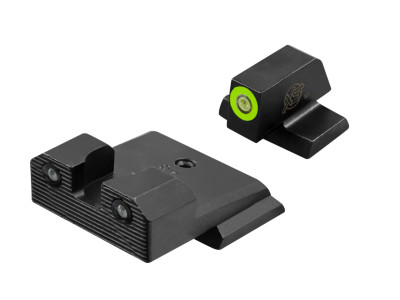XS Sights R3D 2.0 Tritium Night Sights for Smith & Wesson M&P & M2.0 Shield, Shield Plus & Shield Optic Ready - Green Front XS Sights R3D 2.0 Tritium Night Sights for Smith & Wesson M&P & M2.0 Shield, Shield Plus & Shield Optic Ready - Green Front