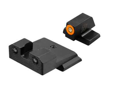 XS Sights R3D 2.0 Tritium Night Sights for Smith & Wesson M&P & M2.0 Shield, Shield Plus & Shield Optic Ready - Orange Front XS Sights R3D 2.0 Tritium Night Sights for Smith & Wesson M&P & M2.0 Shield, Shield Plus & Shield Optic Ready - Orange Front