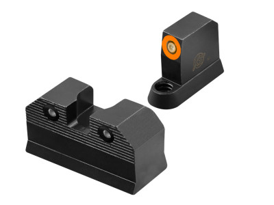 XS Sights R3D 2.0 Tritium Suppressor Height Night Sights for CZ P-10 Optic Ready - Orange Front