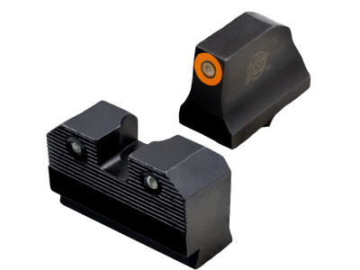 XS Sights R3D 2.0 Suppressor Height Tritium Night Sights for Glock - Orange Front XS Sights R3D 2.0 Suppressor Height Tritium Night Sights for Glock - Orange Front